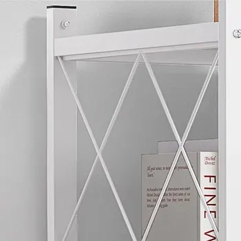 접이식 대형 철제 프레임 보관 다기능 거실 선반, 다층 책장 디스플레이, 주방 보관 랙 상품 이미지