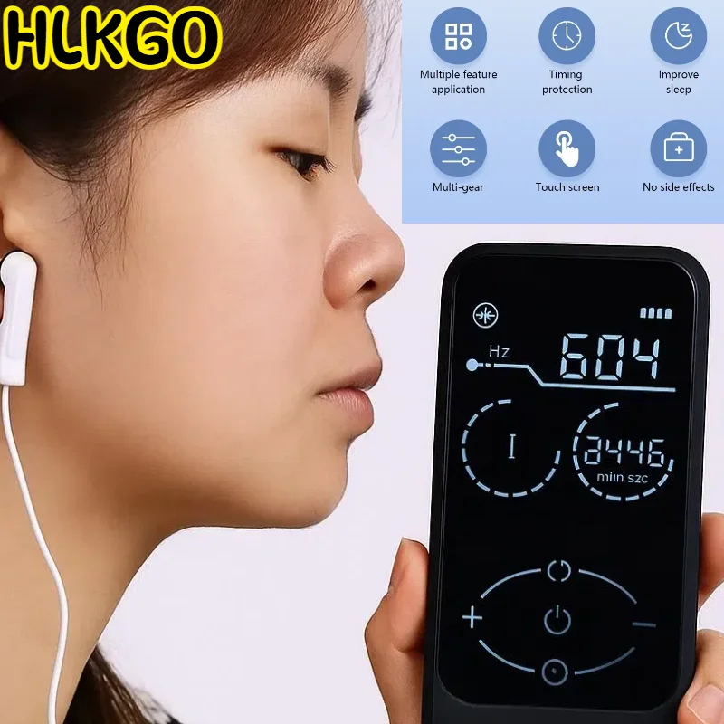 Vagus Nerve Stimulation Sleep Device, CES Therapy Ear Clip for Insomnia, Anxiety, Depression Relief with Massage