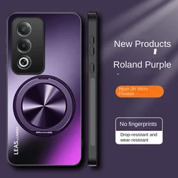 Custodia Rigida Opaca Elegante con Supporto a Anello e Grip Magnetico - Cover per Smartphone con Massima Protezione