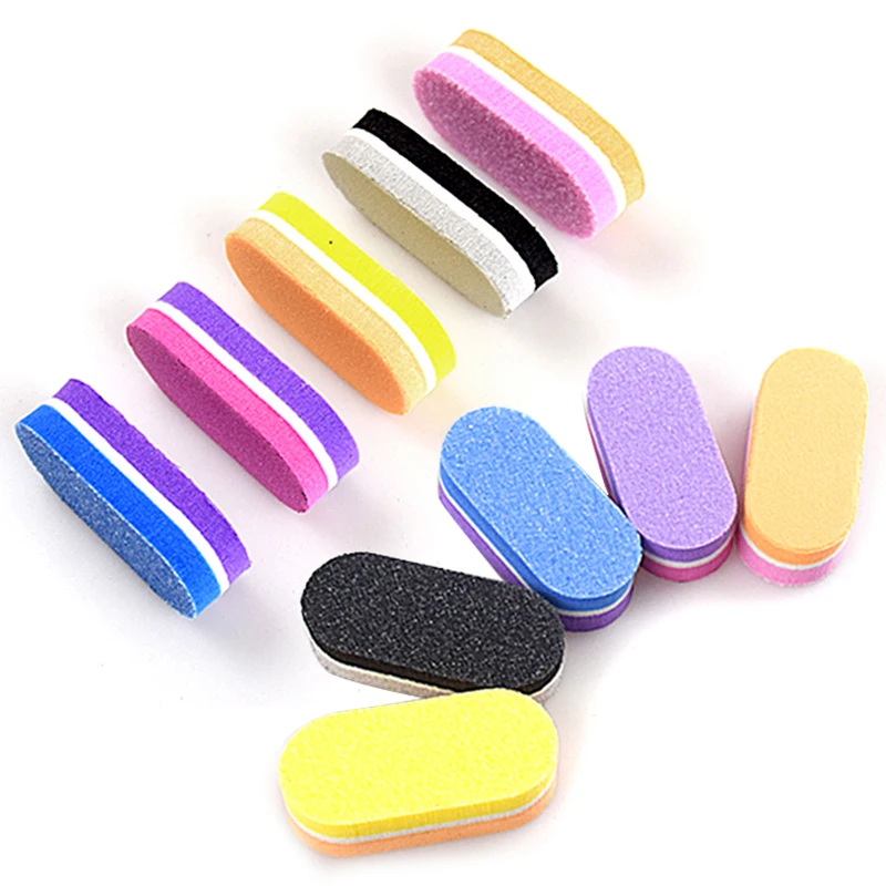 Description Picture 5 of item50 Pcs Mini Nail Files Block 100/180 Grit Sponge Buffers for Acrylic Nails Buffing Block Double Sided DIY Salon Manicure Tools