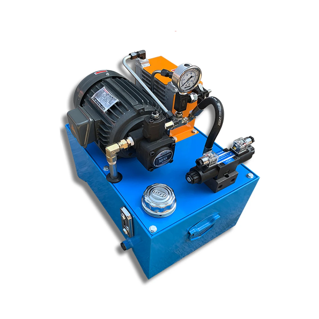 

Hydraulic system 1.5KW hydraulic assembly 0.75kw CNC solenoid valve chuck supporting machine tool hydraulic pump station