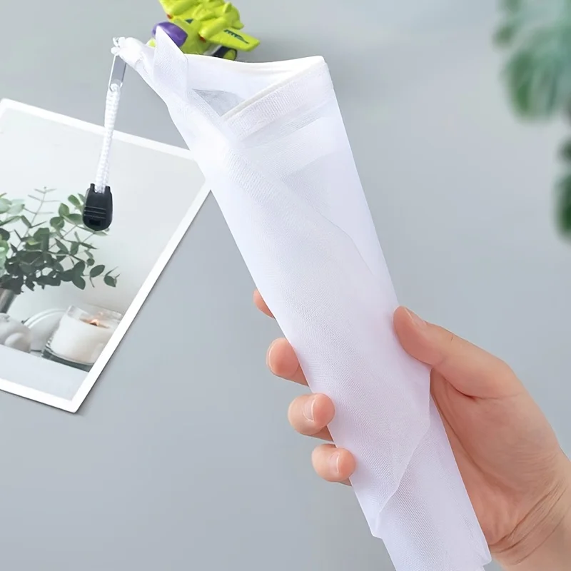 지퍼와 조임끈이 있는 4팩 생생한 색상의 메쉬 보관 파우치, 공예용 종이, 가정 및 사무실용 통기성 정리함