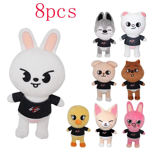 Skzoo Plush Toys Stray Kids Cartoon Stuffed Animal Plushies Doll Bbokari  Leebit Puppym Kids Adults Fans Gift 20cm - AliExpress