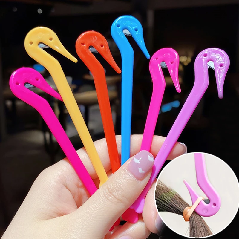 

4Pcs Elastic Hair Band Cutters Disposable Rubber Band Remover Pain Free Hair Ties Removing Cut Knife Tool Styling Accessories