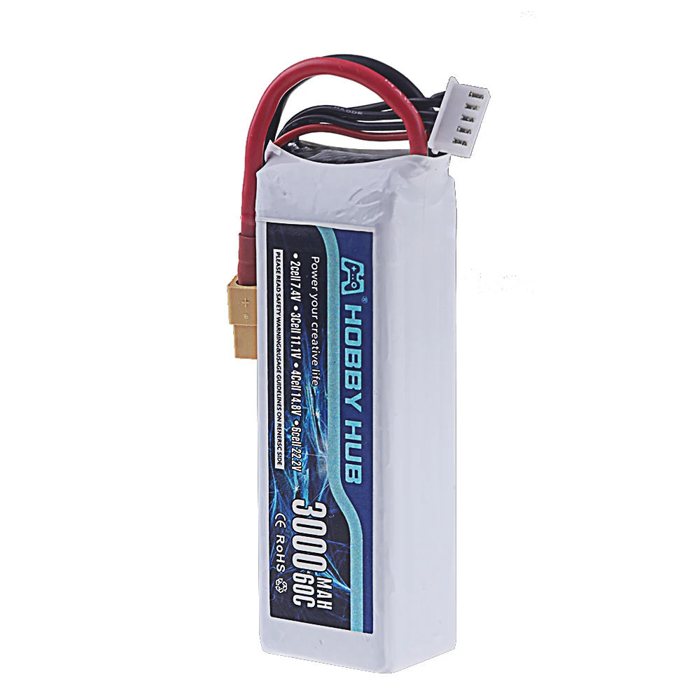 Batterie Lipo 14.8V 3000mAh 60C XT30/XT60/Deans T pour Drone FPV