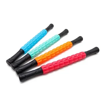 1Pcs 9-Wheel Massage Neck Leg Massager Stick Anti-Cellulite Stick Body Foot  Leg Slimming Massage Muscle Roller Massage Stick 1