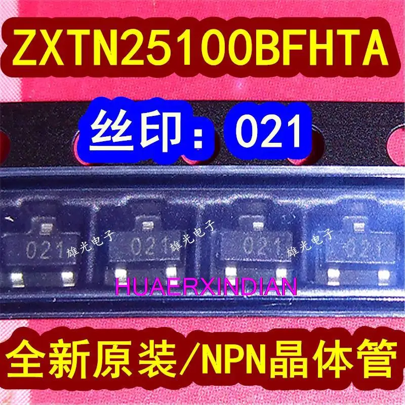 

10 шт. новый оригинальный ZXTN25100BFHTA 021 SOT23 NPN