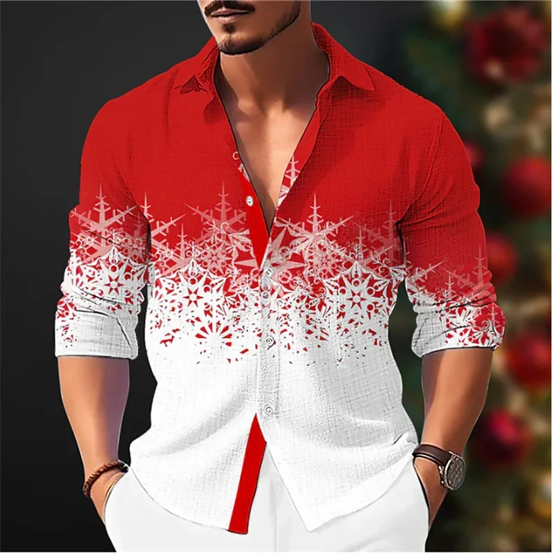 thumbnail image 1 of Gorro de Papá Noel con copos de nieve y diseño nuevo de diseñador para hombre, elegante, navideño, 2024, festivo, patrón HD, suave, cómodo, feliz año nuevo, 1 of 4