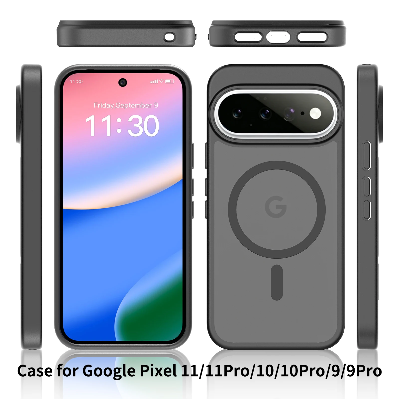 Minimalist Frosted Transparent Magnetic Acrylic Drop-proof Phone Case
