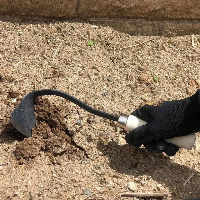Kézi Eke Fa Rövid Fogantyú Kapa Koreai Stílusú Hagyományos Kerti Ásó Szerszám Jobb Otthoni Kiegészítőkhöz 30 Cm S2Z6 - Image 5