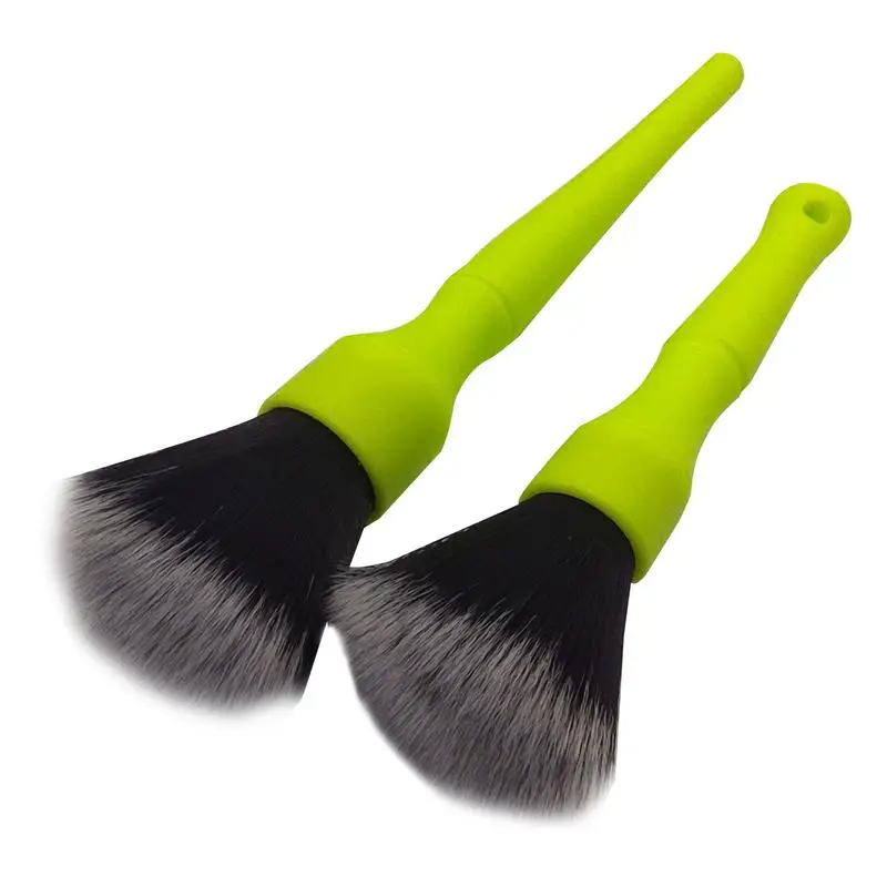 

Vehicle Detailing Brushes Smooth Detailing Crevice Brush For Car Care Two Densely Ultra-soft Synthetic Bristles Accessories For