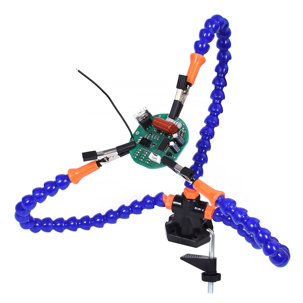 Soldering Station Flexible Arms Soldering Bench Vise Table Clamp 3rd Hand PCB Holder Welding Repair Soldeirng Iron Holder