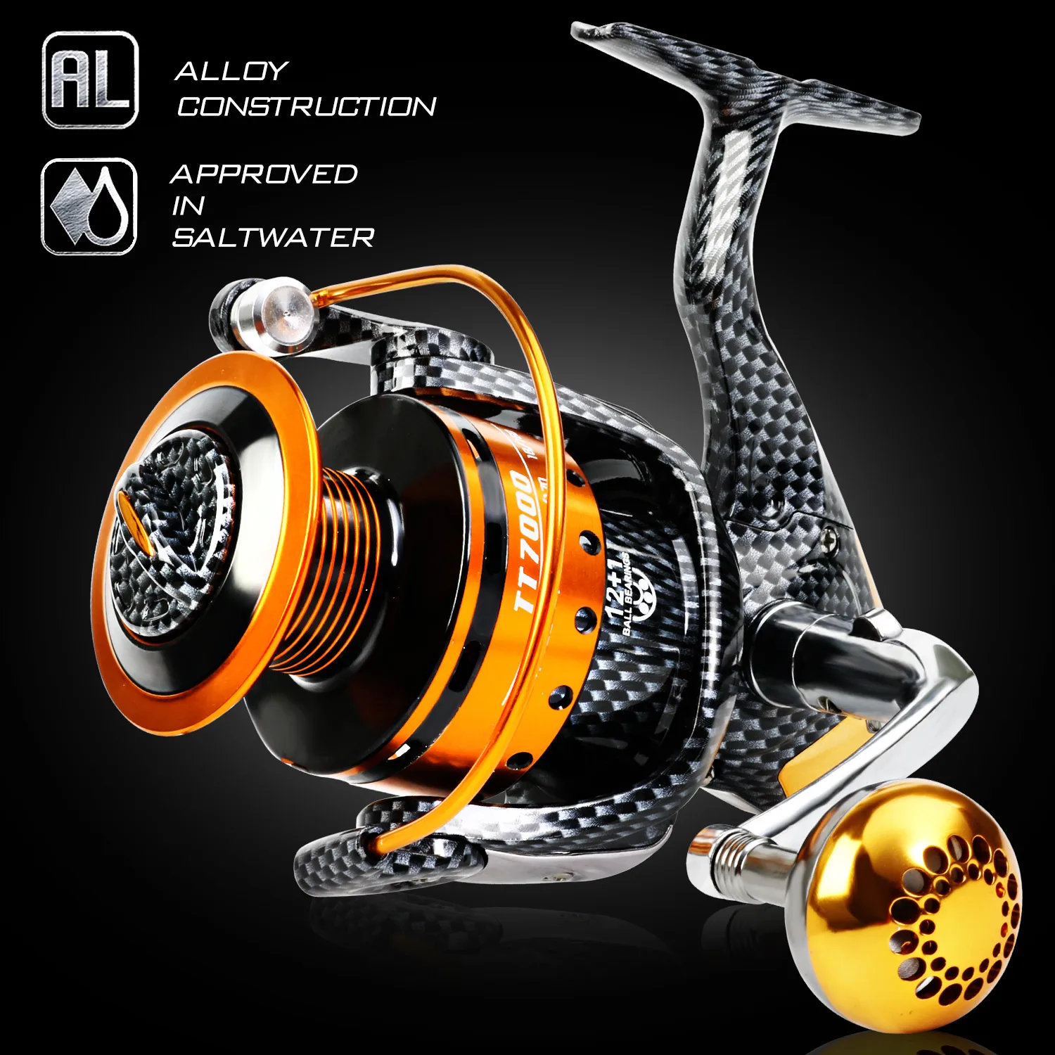Sougayilang 2000 7000 Series Spinning Jigging Reel Spinning Reel 12+1BB