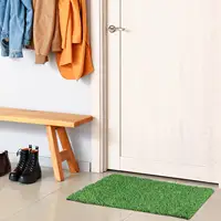 Door Entrance Mat Bedding Outdoor Doormat Entry Way Rug Plastic Fake Grass Turf 2