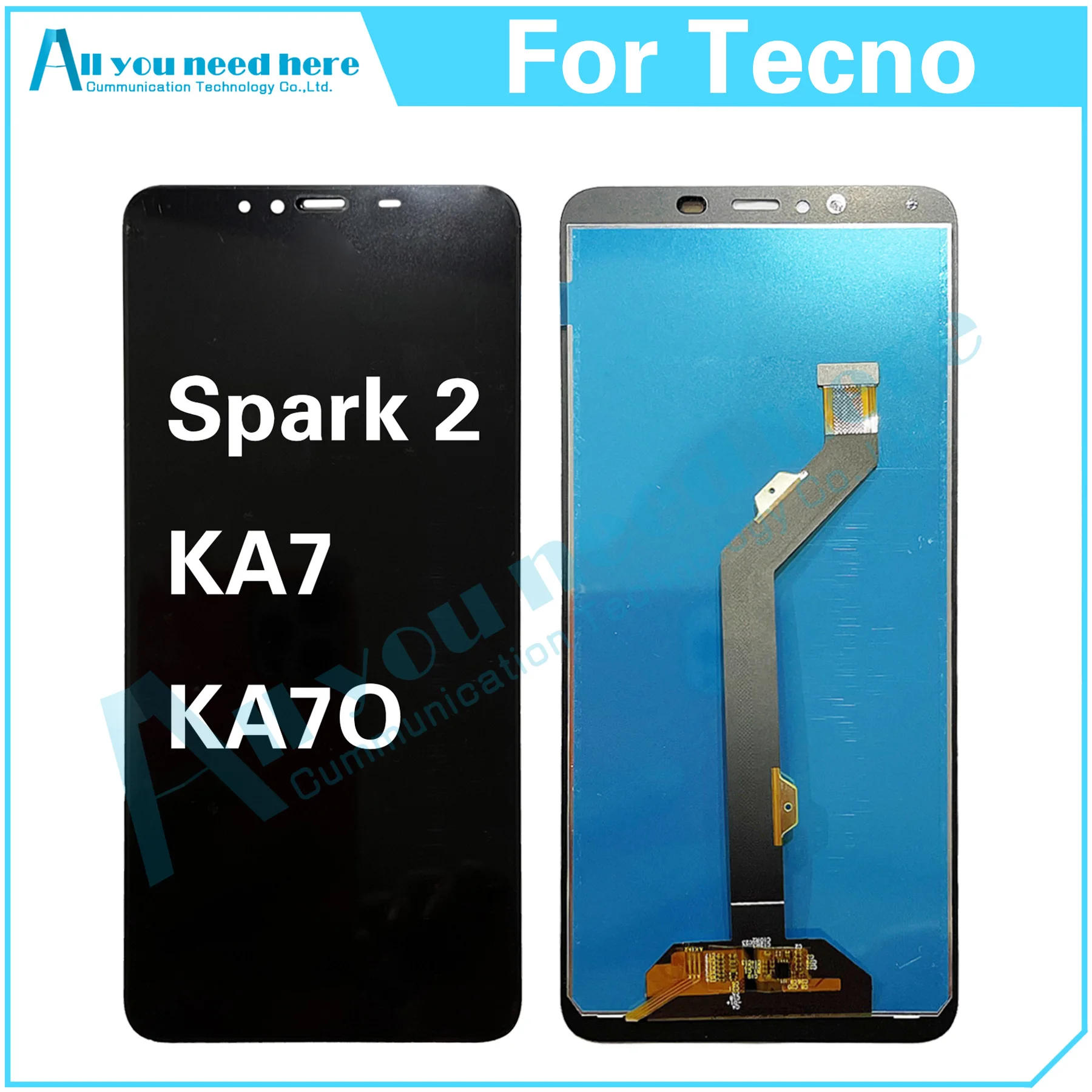 

100% Протестировано для Tecno Spark 2 KA7 KA7O Spark2, ЖК-дисплей, детали для ремонта, замена
