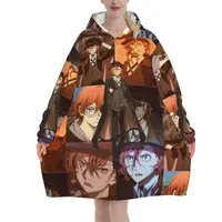 Bungou Stray Dogs Nakajima Atsushi TV Series Chuuya Nakahara Wearable Blanket Oversized Hoodie Blanket Warm Pullover Sweatshirt 1