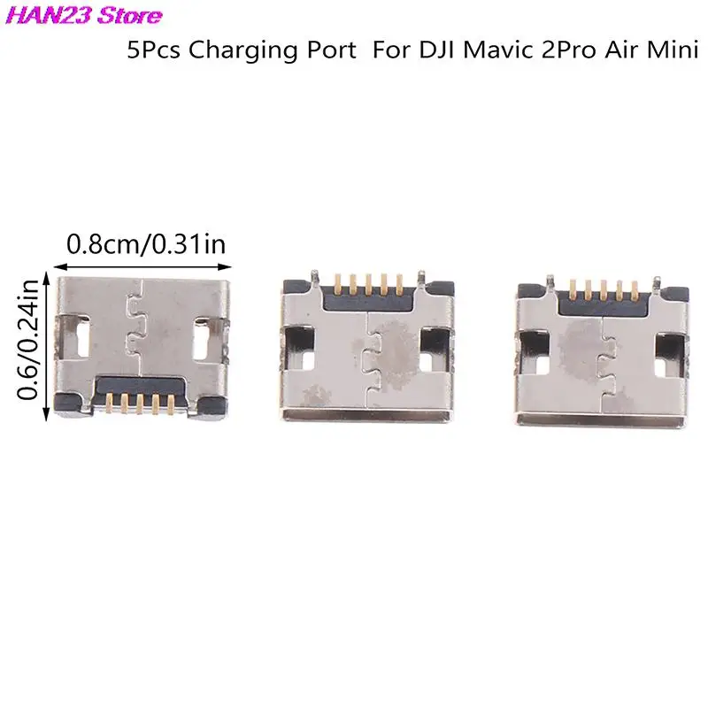 

5 шт., зарядный порт для DJI Mavic 2Pro Air Mini Drone