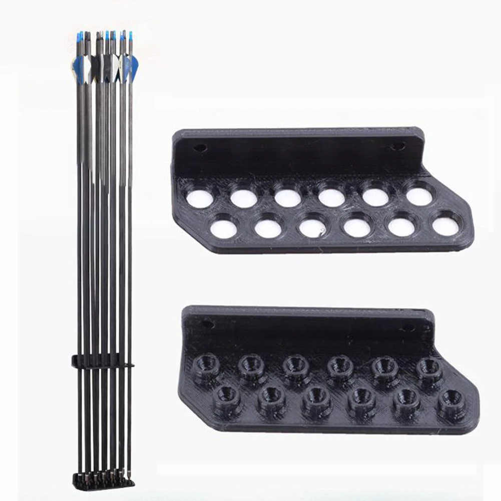 Archery Wall-Mounted Arrow Rack Arrow Wall Holder 12 Arrows Indoors Display Hanger Protect Arrows 11X4X2cm Hunting Accessories
