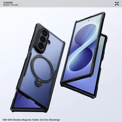 Xundd Aramid Carbon Fiber Magnetic Shockproof Case with Folding Design for Galaxy Z Fold 8 Ultra (Magnetic Stand Case)
