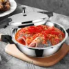 1.8L Pressure Cooker Healthy Versatile Scratch Resistance 1.8L Pressure Cooker High Hardness for Gas Stove for Pressed Oysters 3