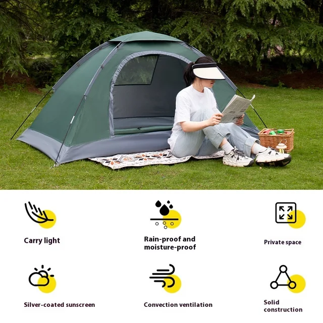 Single Camping Tent Ultralight Waterproof 3