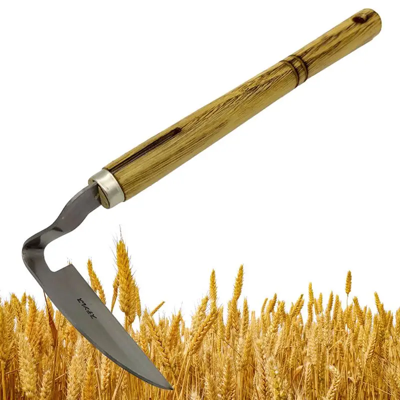Weeding Tool Gardening Hand Weeder Handheld Sickle Scythe Grass Cutter Portable Heavy Duty Hand Hoe Garden Scythe