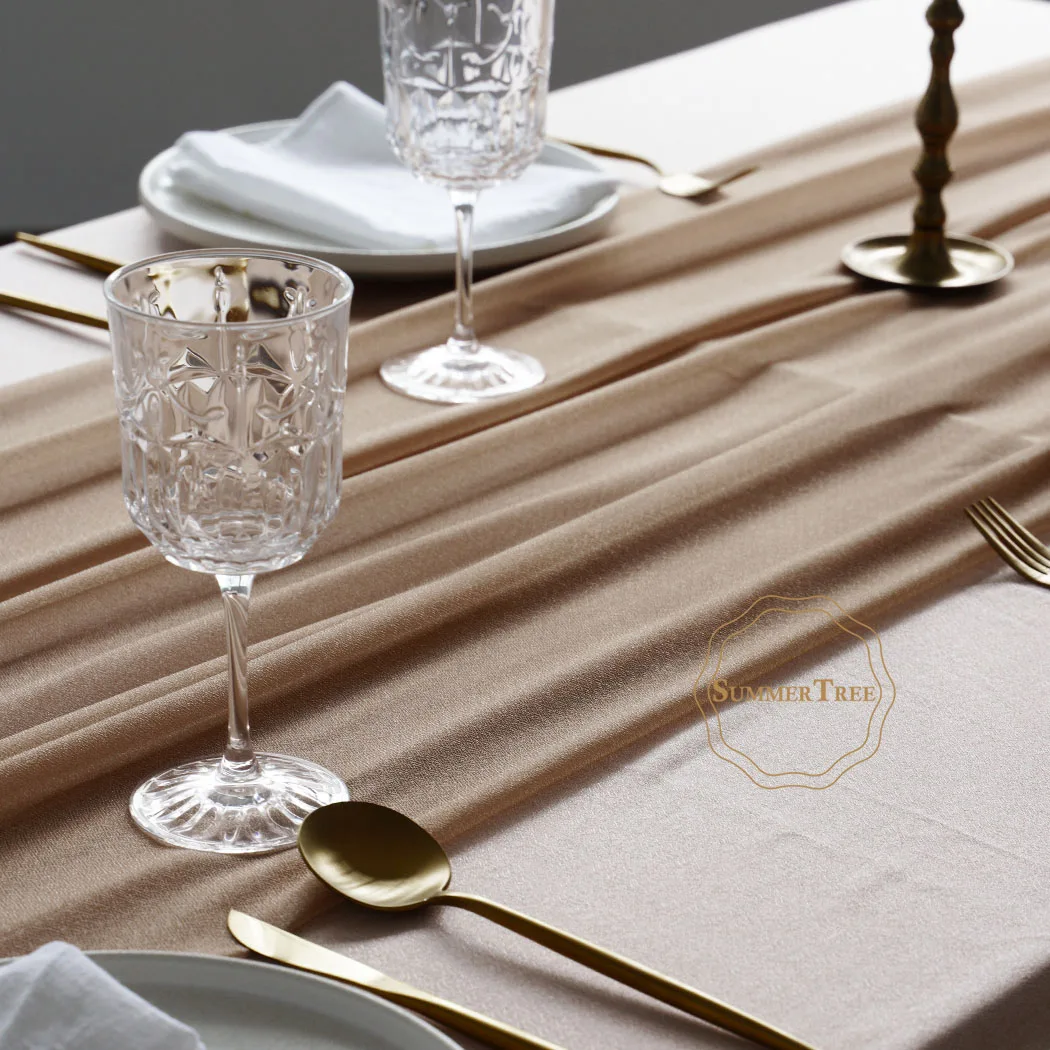 Cotton Table Runner Sheer Table Runner Wedding Party Decoration