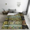 The Garden Of Earthly Delights - Hieronymus Bosc Blankets Fleece Breathable Sofa Throw Blankets For Couch Throws Bedspread Quilt 4