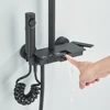 Chrome Piano Bathroom Shower Set Shenducs Hot Cold Bathroom Mixer Faucet Rain Shower Head Hot Cold Piano Bathroom Shower System 4