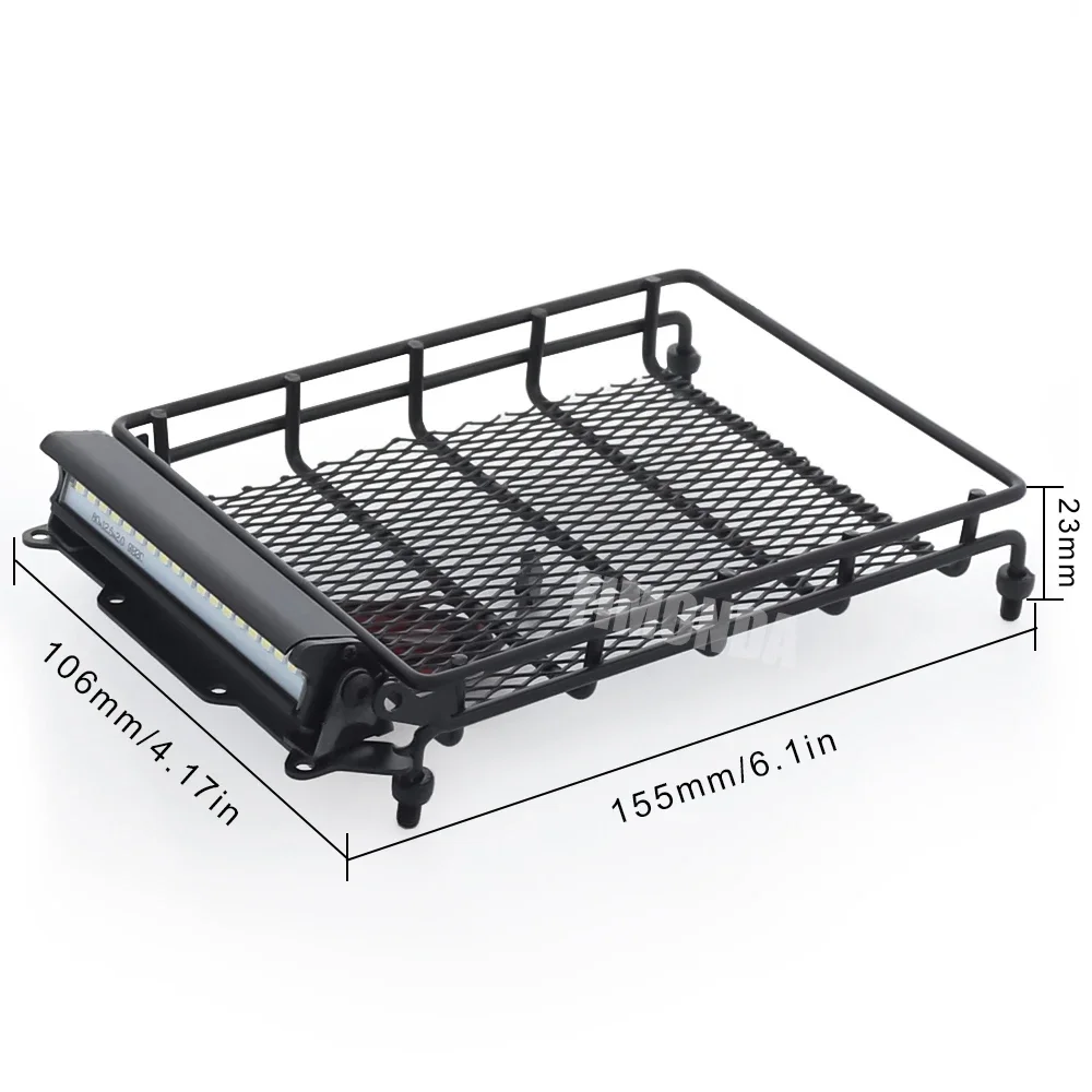 Portaequipajes De Metal Con 4 Luces LED, Accesorio... - Grandado