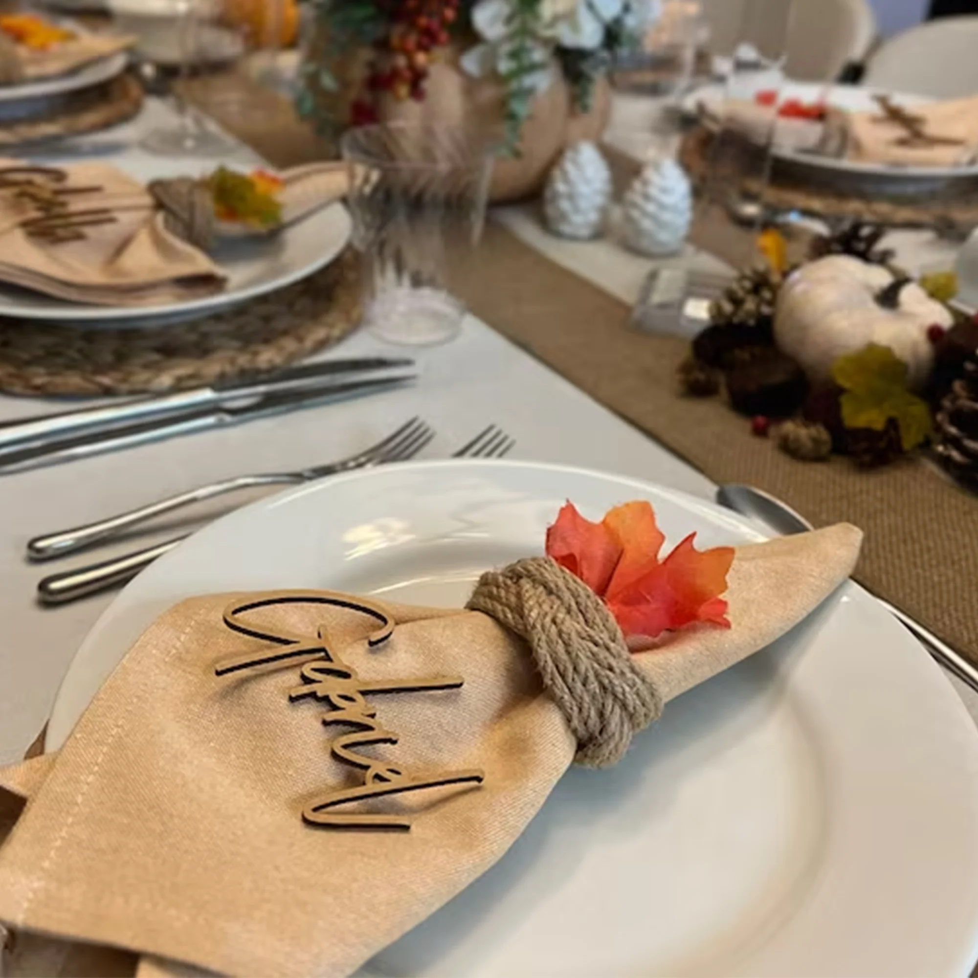 Custom Wooden Place Cards Name Plates ForWedding Personalized Wedding Guest Names  Wedding Table Cards Table Settings DinnerParty - AliExpress, image size:2000x2000