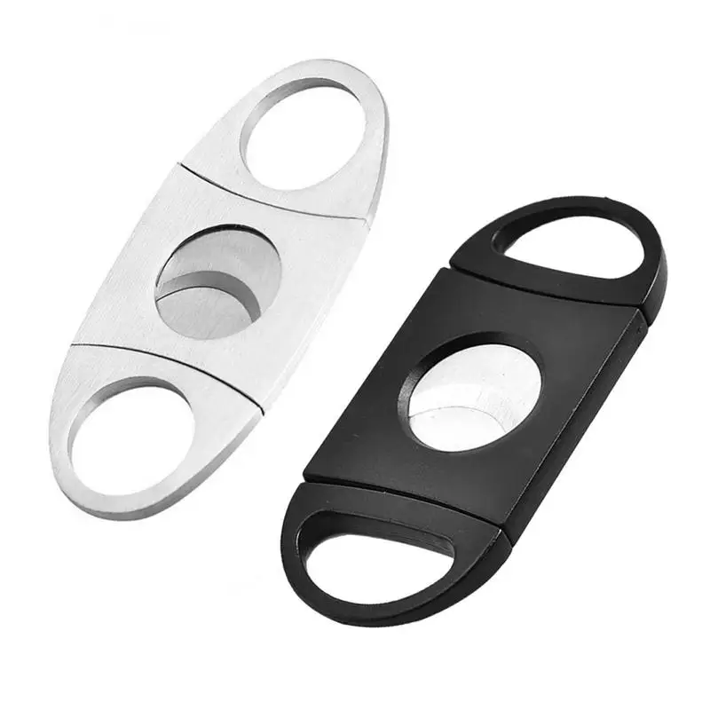 

Stainless Steel Cigar Cutter Metal Classic Double Blade Guillotine Scissors Gift Portable Smoker Accessories Cool Gifts For Man