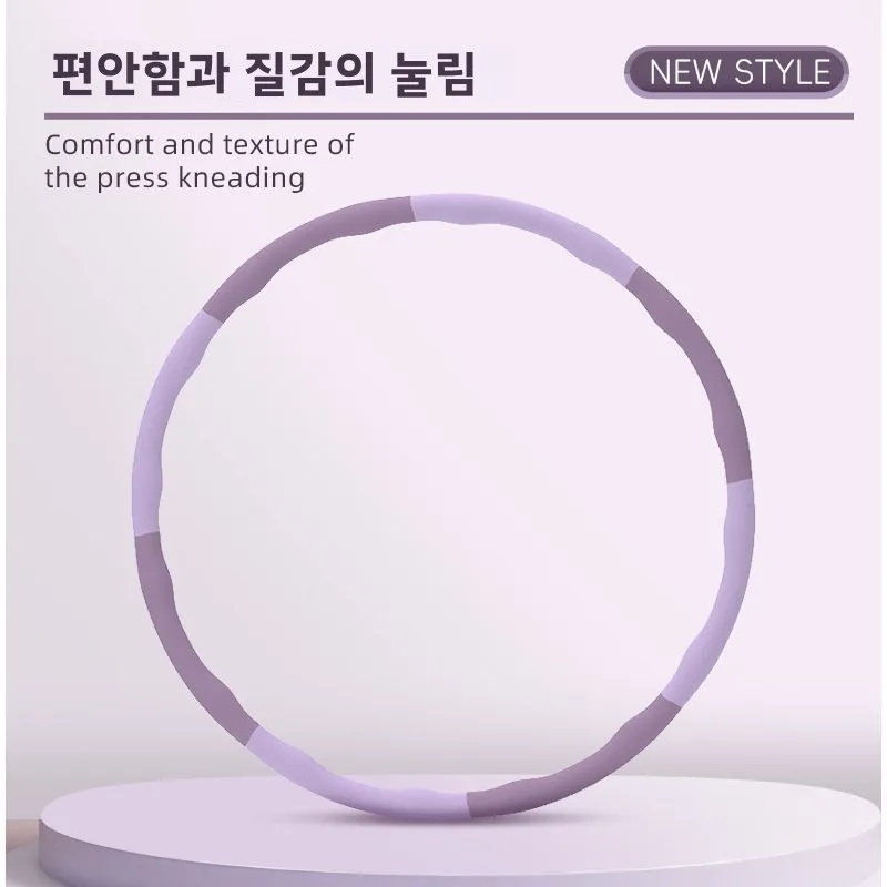 피트니스 훌라후프 여성용 분리형 체중 감량 복부 슬리밍 운동기구 (코어 강화 및 허리 라인 개선)
