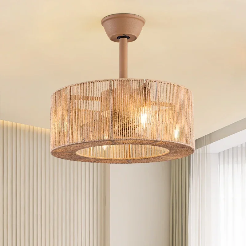 Ventilatore Da Soffitto Con Illuminazione E Telecomando Silenzioso E27