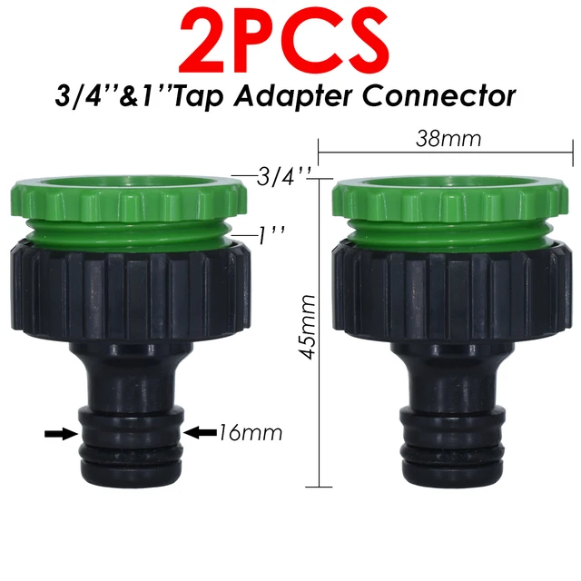 SPRYCLE Garden Quick Connector Tap 1/2" 3/4" Male Female Thread Nipple Joint 1/4" Hose Repair Irrigation Water Splitters Tools 