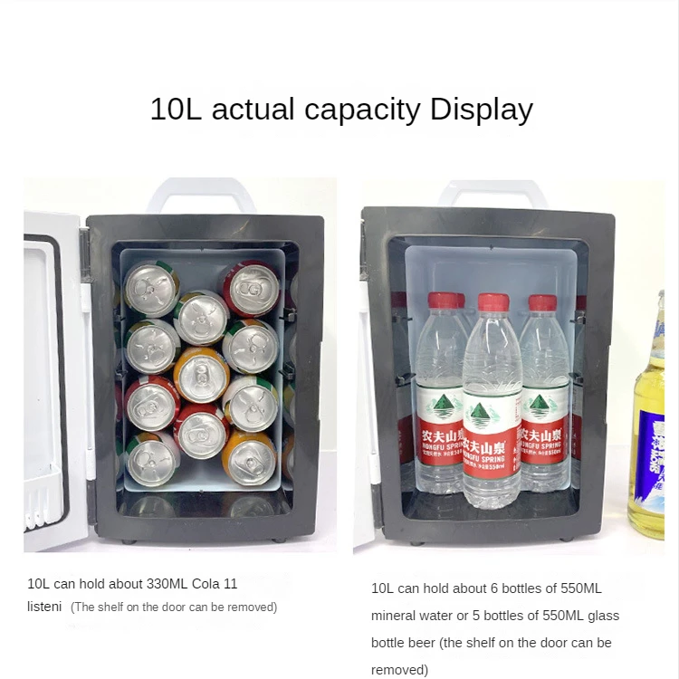 Description Picture 5 of itemSmall 10L mini car refrigerator refrigeration student dormitory cosmetic refrigerator car home dual-use