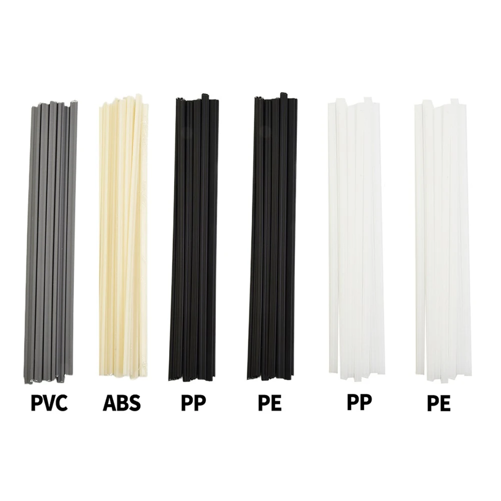10pc Plastic Welding Rod Bumper Repair Sticks PVC PP ABS PE 200x5x2.5mm Welder Tools Electrodes Sticks Soldering Accessories