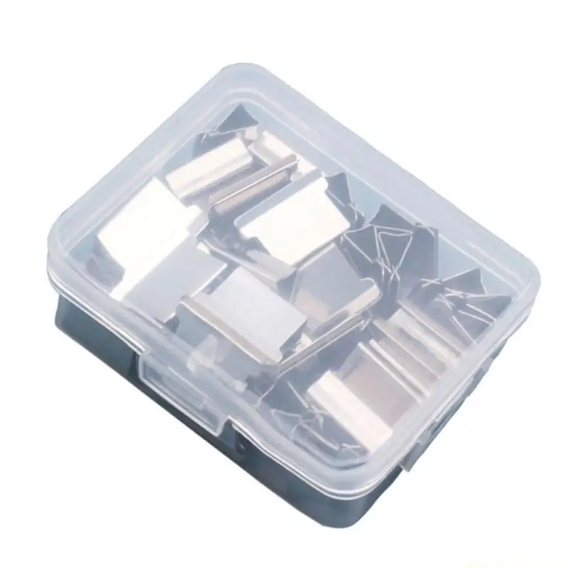 휴대용 파일 클립 클램프 디스펜서 40-50매 용량, 재사용 가능한 종이 클램프