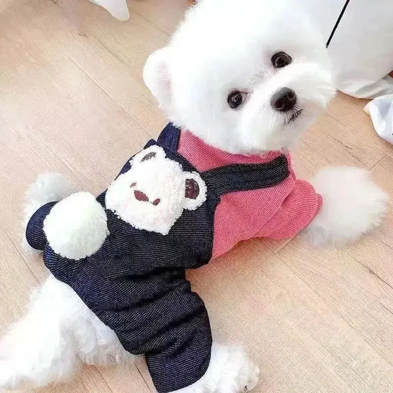 

Dog Clothes Corgi Cute Fadou Autumn and Winter Clothes Teddy Bears Pome Small Puppies Cats Pets Winter