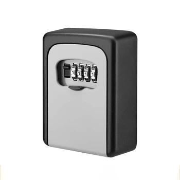 Password Lock Storage Box Metal Material Outdoor Waterproof Wall Mount 4 Digit Password Key Box Anti Theft Lock Safe Boxes 1
