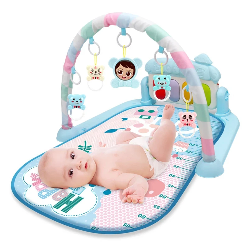 

Baby Fitness Stand Toy Infant Music Rack Play Mat Baby Fitness Frame Crawling Toy Baby Activity Gym Game Activity Rug Blanket Ne