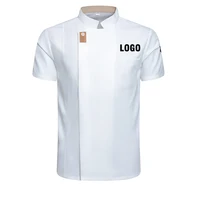 Customized Logo Unisex Chef Jacket Summer Kitchen Shirts Hotel Restaurant Kitchen Coat Bakery Catering Work Cooking Clothes 1
