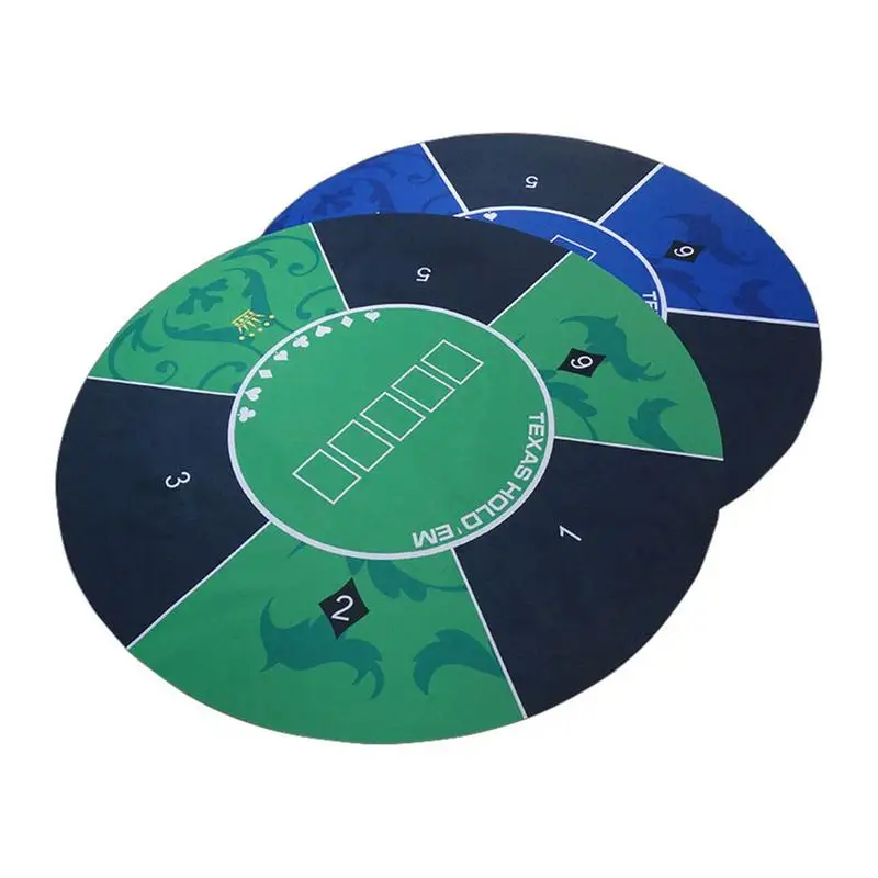 120cmRubberRoundTableTopTexasHoldemPokerTableClothGameTable