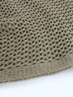 Women's Knitted Short Skirt with Hollow Straps and Slit, Sexy Beach Coverup Shirt for Summer - Image 5