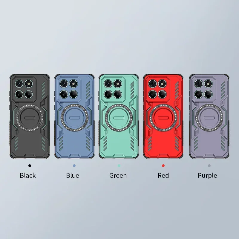 Armor Shockproof Magnetic Wireless Charging Protective Phone Case