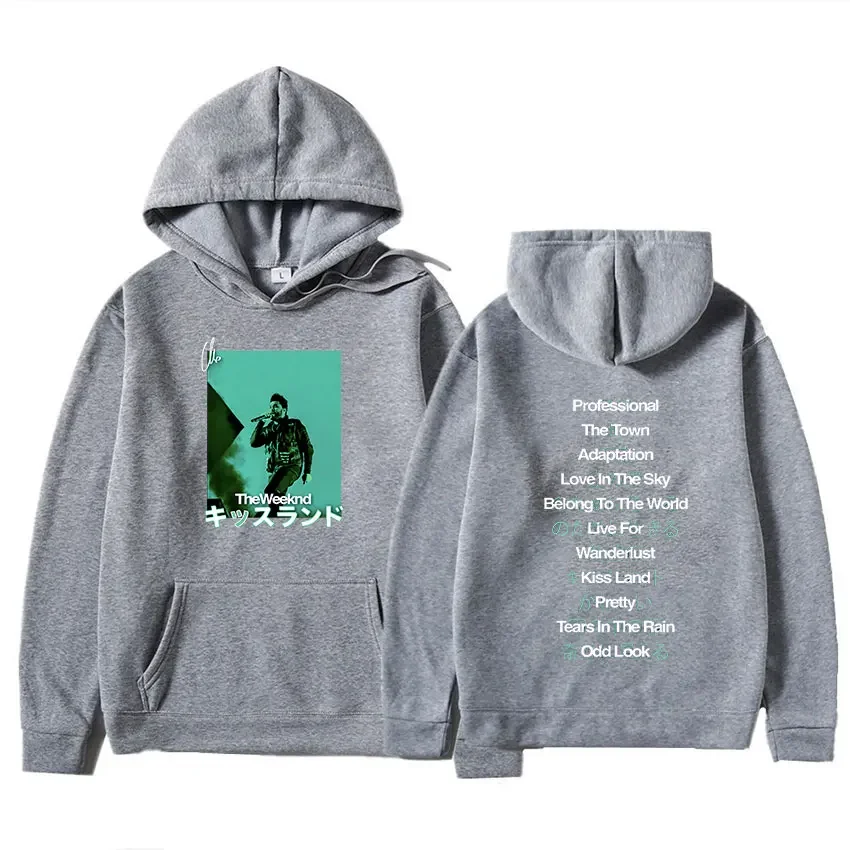 Singer The Weeknd Trilogy Album Graphic Hoodie Men's Women Fashion Hip Hop Oversized Pullovers Street Trend Vintage Sweatshirts