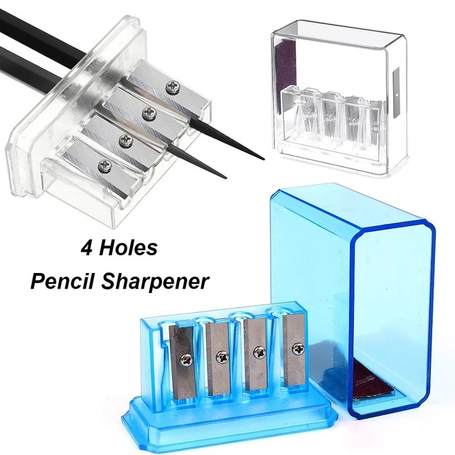 6 Holes Sketch Pencil Sharpener Charcoal Pencil Sharpener With Lead  Grinder, Student Art Pencil Cutter With