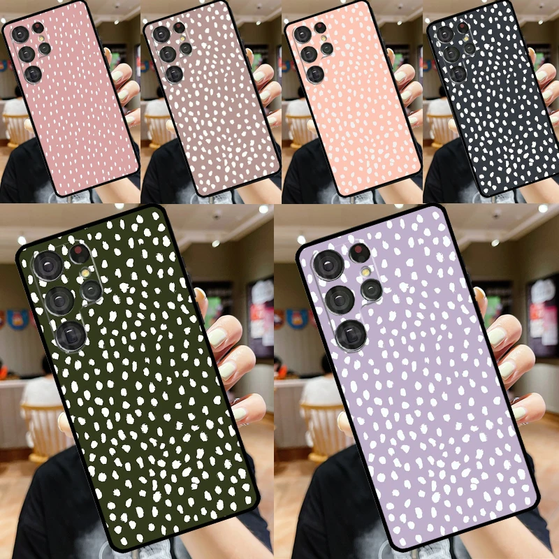 Cover Per Maschera Con Stampa Dalmata Malva Verde Mare Per Samsung Galaxy S23 S22 Ultra S21 S20 Fe Note 20 S8 S9 S10 Note 10 Plus Custodia Per Telefon