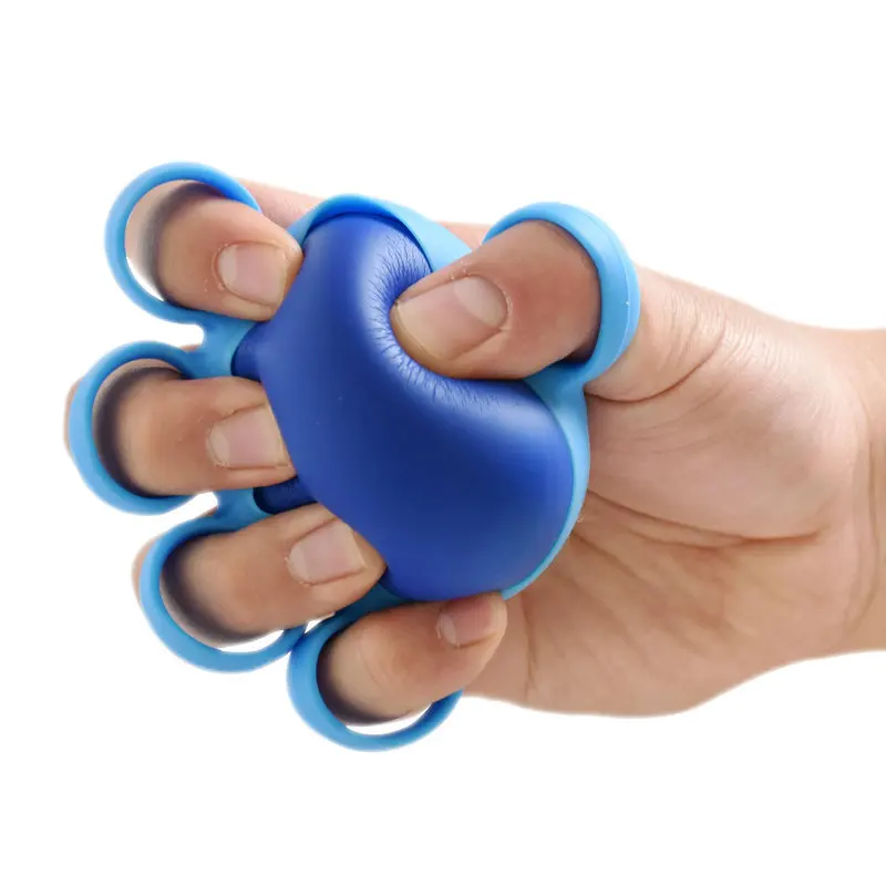 Five-finger grip ball stroke hemiplegia rehabilitation training elderly fitness equipment wrist finger strength finger grip ring