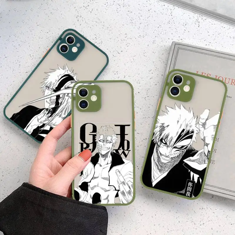 Bleach anime Ichigo Kurosaki Phone Case matte transparent For iphone 11